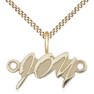 14kt Gold Filled Joy Medal Religious and Catholic Jewelry