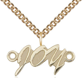 14kt Gold Filled Joy Medal Religious and Catholic Jewelry