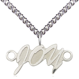Sterling Silver Joy Medal Religious and Catholic Jewelry