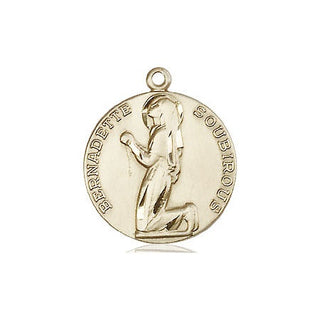 14kt Gold Filled Saint Bernadette Medal
