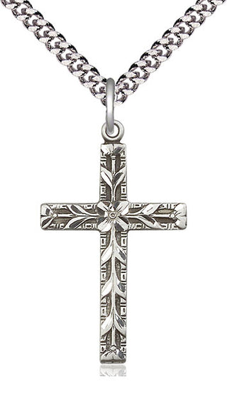 Pewter Cross Medal Catholic Jewelry