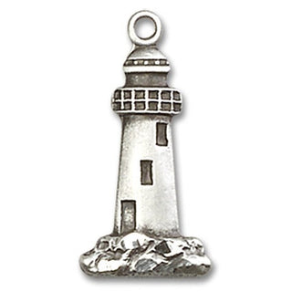 Sterling Silver Lighthouse Medal
