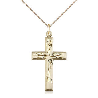 14kt Gold Filled Cross Medal Catholic Jewelry