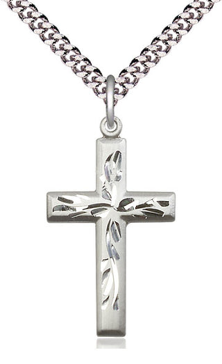 Sterling Silver Cross Medal Catholic Jewelry