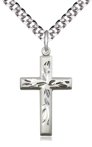 Sterling Silver Cross Medal Catholic Jewelry