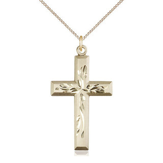 14kt Gold Cross Medal