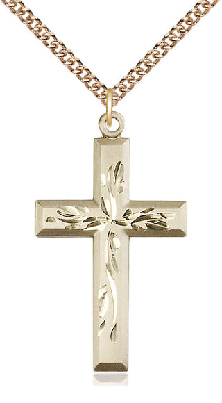 14kt Gold Cross Medal