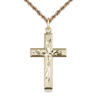 14kt Gold Cross Medal