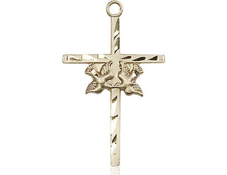 14kt Gold Filled Doves Cross Medal