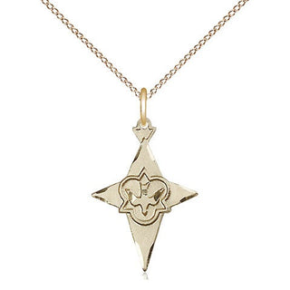14kt Gold Cross Medal