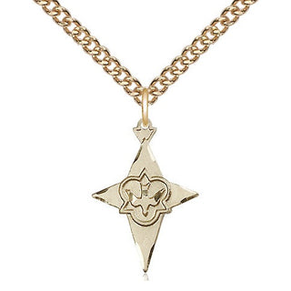 14kt Gold Cross Medal
