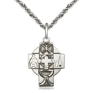 Sterling Silver Rcia Medal Religious Jewelry