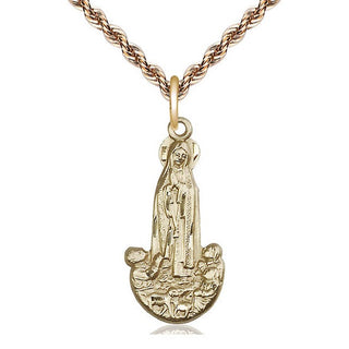 14kt Gold Our Lady of Fatima Medal