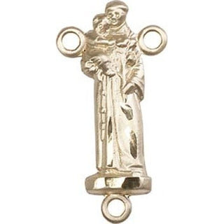 14kt Gold Filled Saint Anthony Rosary Center Rosary Center