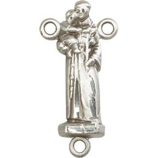 Sterling Silver Saint Anthony Rosary Center
