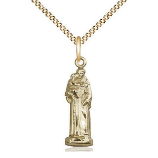 14kt Gold Filled Saint Anthony Medal Catholic Jewelry