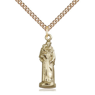14kt Gold Saint Anthony Medal