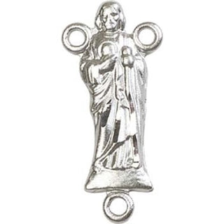 Silver Plate Saint Jude Rosary Center Rosary Center