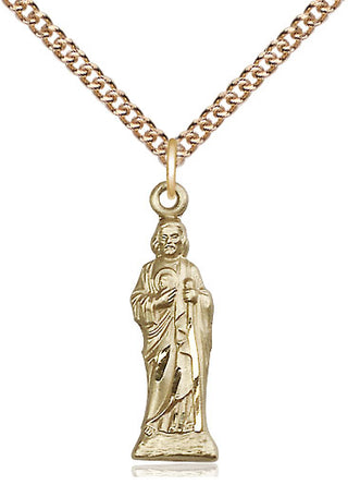 14kt Gold Filled Saint Jude Medal Catholic Jewelry