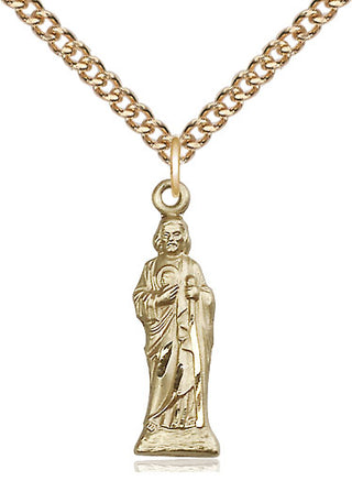 14kt Gold Filled Saint Jude Medal Catholic Jewelry
