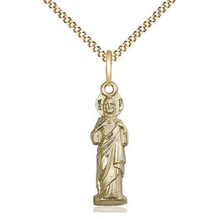 14kt Gold Filled Sacred Heart Medal Catholic Jewelry