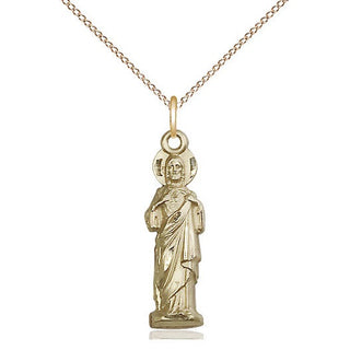 14kt Gold Filled Sacred Heart Medal Catholic Jewelry