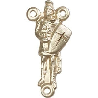 14kt Gold Saint Florian Rosary Center Rosary Center