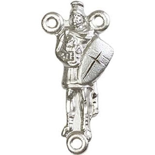 Silver Plate Saint Florian Rosary Center Rosary Center