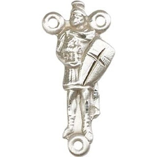 Sterling Silver Saint Florian Rosary Center