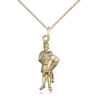14kt Gold Saint Florian Medal