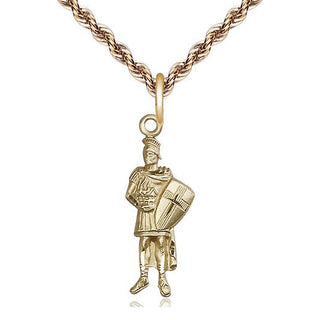 14kt Gold Saint Florian Medal