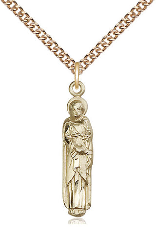 14kt Gold Filled Saint Joseph Medal Catholic Jewelry