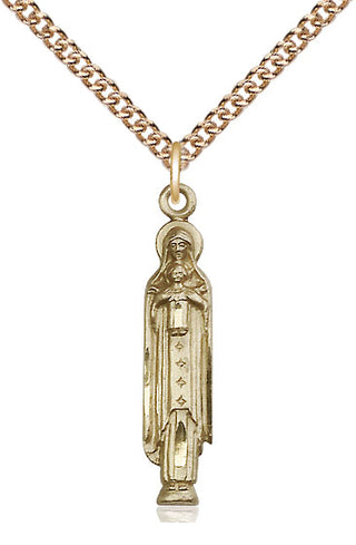 14kt Gold Madonna & Child Medal