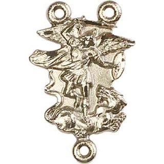 Gold Plate Saint Michael the Archangel Rosary Center Rosary Center