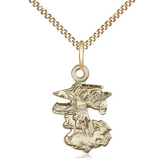 14kt Gold Filled Saint Michael the Archangel Medal Religious Jewelry