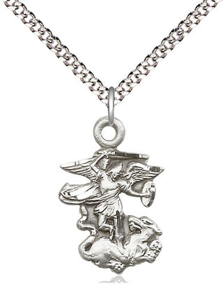 Pewter Saint Michael the Archangel Medal Religious Jewelry