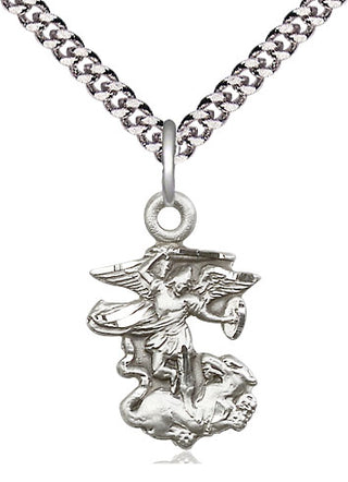 Pewter Saint Michael the Archangel Medal Religious Jewelry