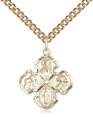 14kt Gold 4-Way Medal
