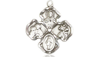 Sterling Silver 4-Way Medal