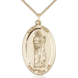 14kt Gold Filled Saint Jude Medal Catholic Jewelry