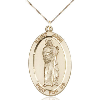 14kt Gold Filled Saint Jude Medal Catholic Jewelry
