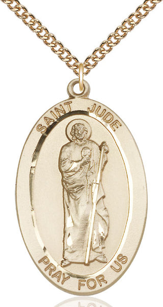 14kt Gold Saint Jude Medal