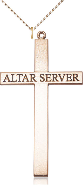 14kt Gold Alter Server Cross Medal