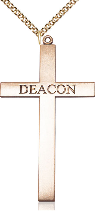 14kt Gold Deacon Cross Medal