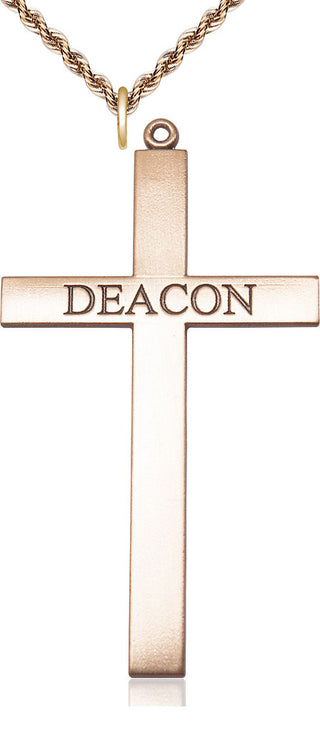 14kt Gold Deacon Cross Medal