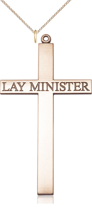 14kt Gold Lay Minister Cross Medal