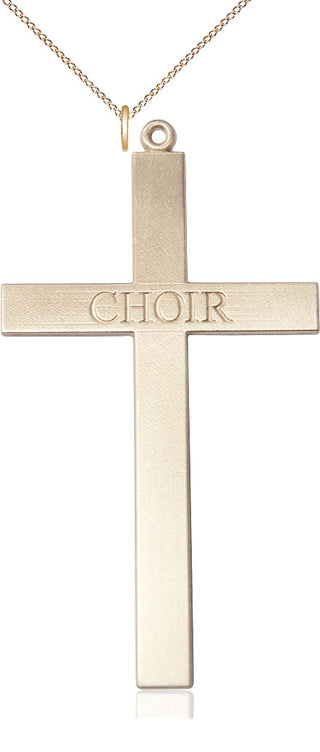 14kt Gold Choir Cross Medal
