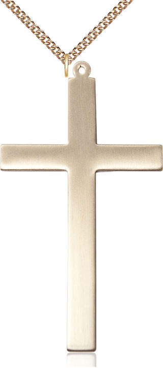 14kt Gold Filled Cross Medal Catholic Jewelry