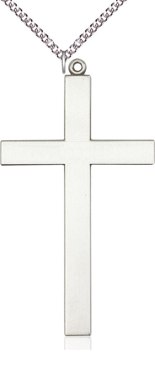 Sterling Silver Cross Medal Catholic Jewelry
