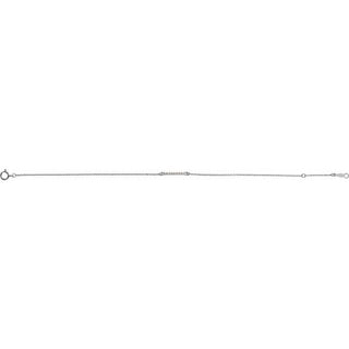 14K White .07 CTW Natural Diamond Bar 6 1/2-71/2" Bracelet